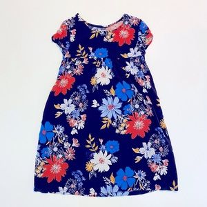 Girls | Old Navy | Floral Dress | Blue | M(8)